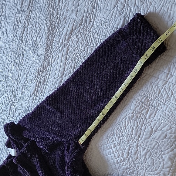 Faux Fur Deep Purple Pullover Kangaroo pockets Size Large - Picture 11 of 14